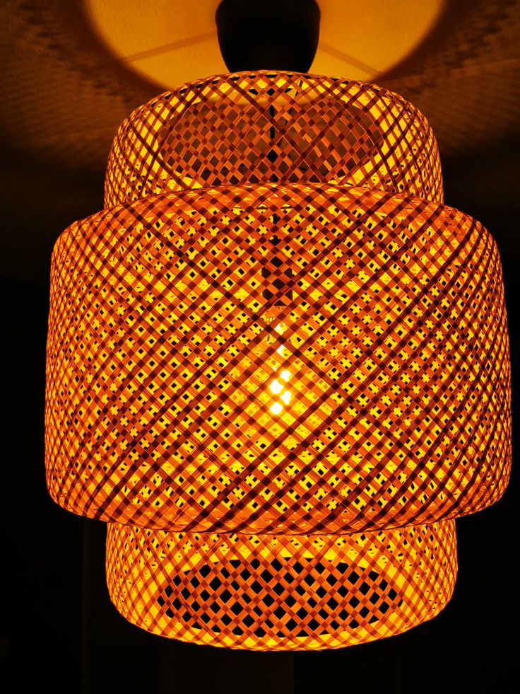 Bamboo Hanging Lampshead