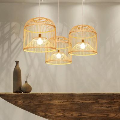 Woven Bamboo Hanging Lantern – Captures a Sunset Glow for Cozy Spaces