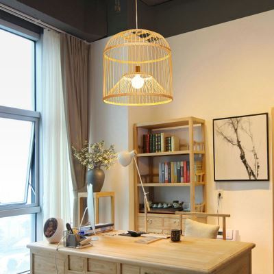 Woven Bamboo Hanging Lantern – Captures a Sunset Glow for Cozy Spaces