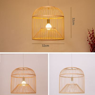 Woven Bamboo Hanging Lantern – Captures a Sunset Glow for Cozy Spaces