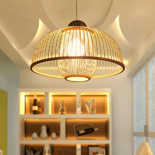 Bamboo Stick Hanging Lamp – Premium Handcrafted Natural  Light