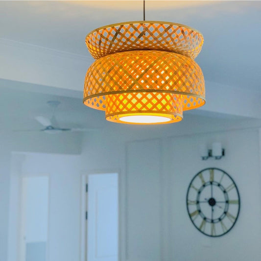 Bamboo Basket Lamp